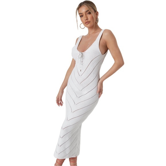 Missguided Dresses & Skirts - Crochet Maxi Dress Missguided